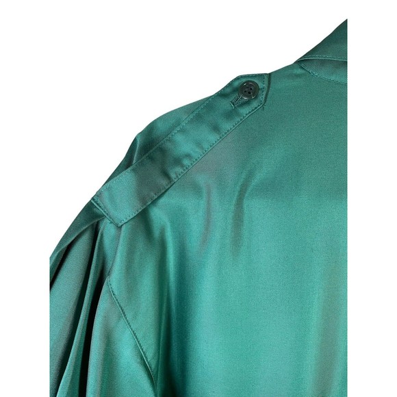 Anne Pinkerton Top Size S Womens Kelly Green Long Sleeve Button Up japananne - Picture 11 of 15